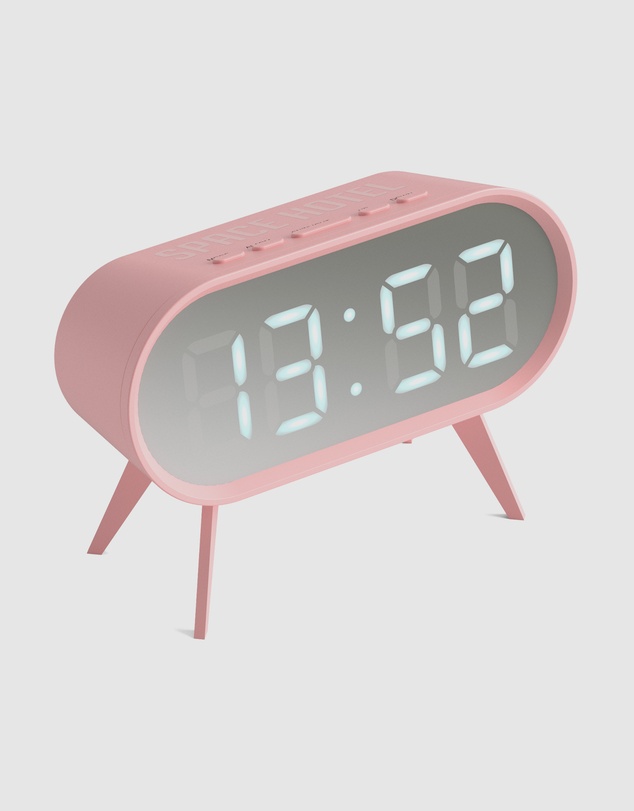 Newgate - Newgate Space Hotel Cyborg Led Alarm Clock Pink