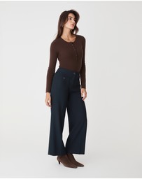 Forcast - Henley Button Up Knit