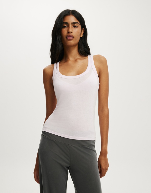 Cotton On - Sheer Layer Scoop Tank