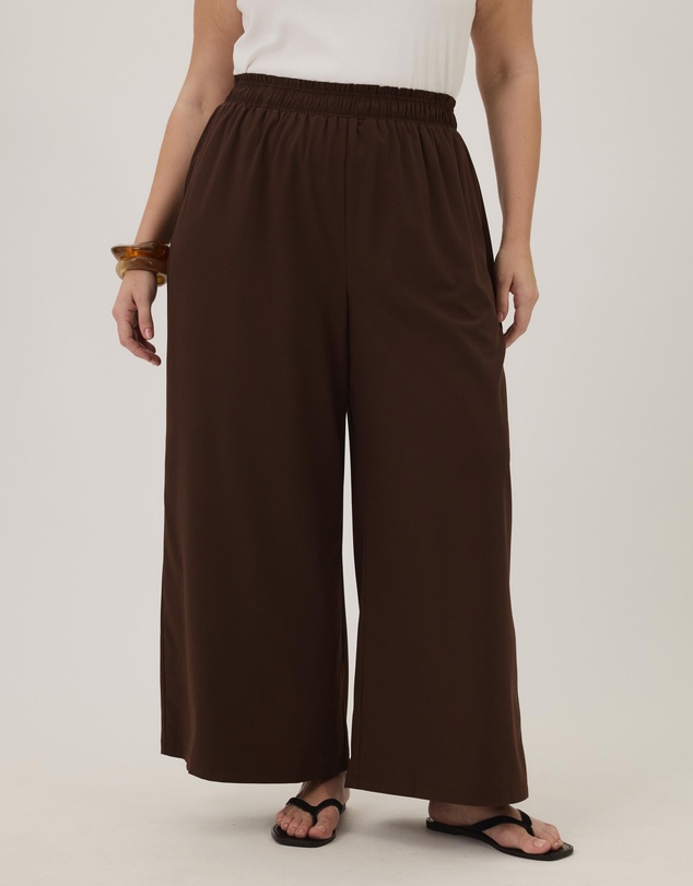 Atmos&Here Curvy - Flora Wide Leg Pants