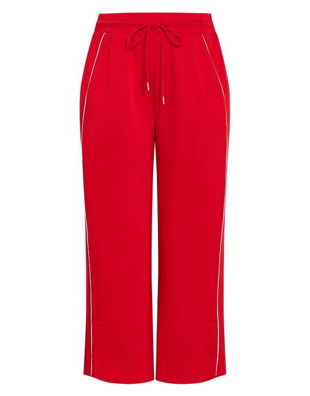City Chic - Plus size Chaser Athleisure Wide Leg Pant - red