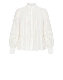 City Chic - Whimsical Embroidered Long Sleeve Shirt
