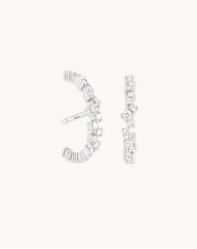 Astrid & Miyu - Crystal Cuff Hoops