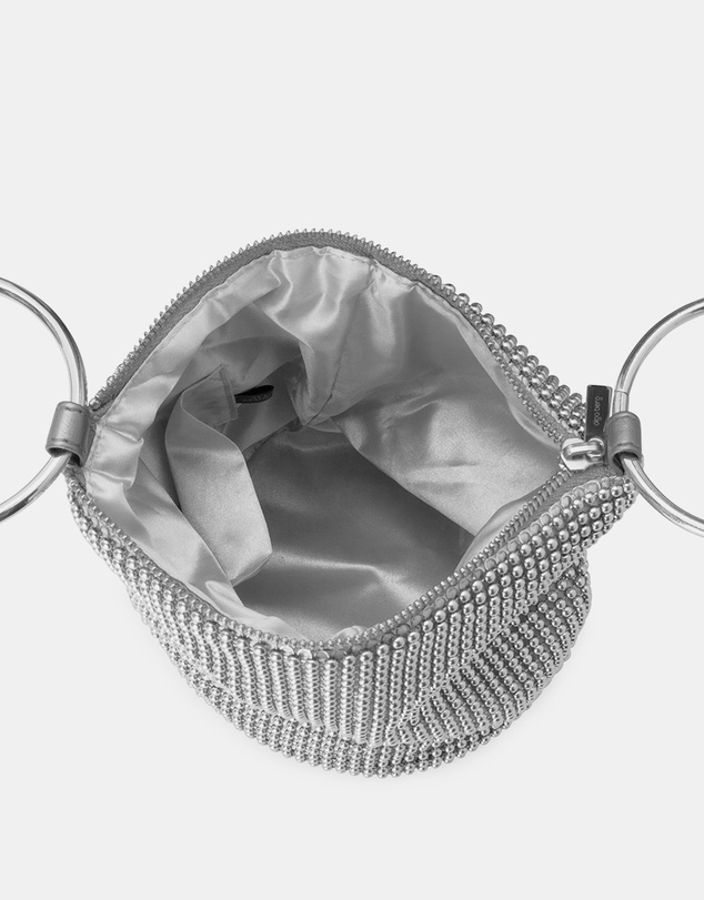 Olga Berg - Bianca Ball Mesh Handle Bag