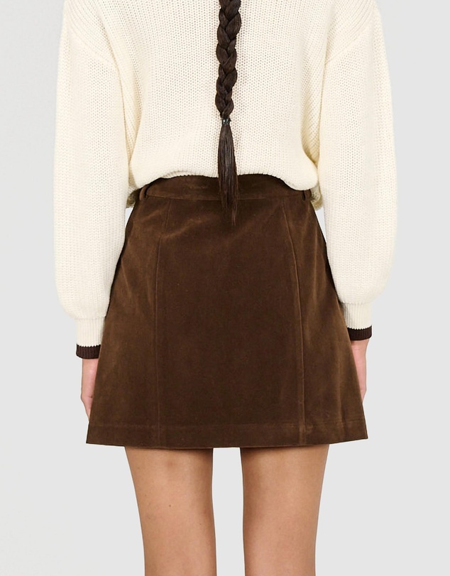 Staple the Label - Nina Faux Suede Mini Skirt