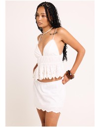 Subtitled - Byron Embroidered Flowy Top
