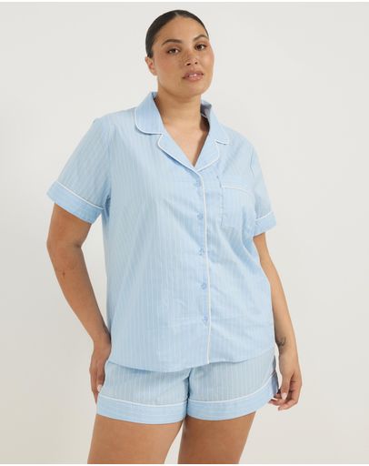 Blue & White Stripe