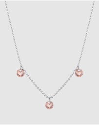 Georgini - Mirage Ethereal Morganite Cubic Zirconia Necklace Silver