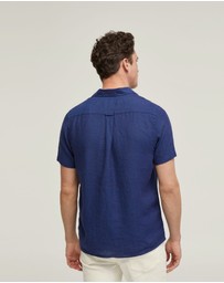 Oxford - Leyton Pure Linen Short Sleeve Shirt