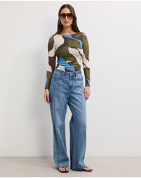 The Fated - Jasmine Mesh Long Sleeve Top