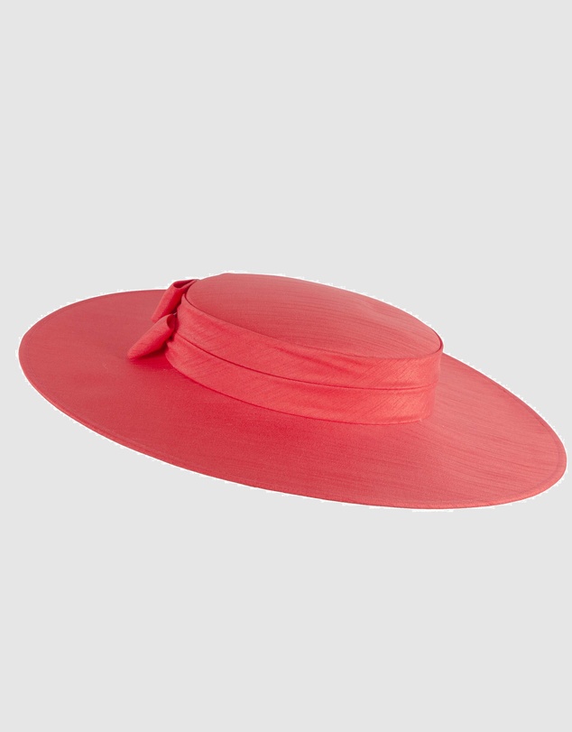 Max Alexander - Bright Red Wide Brim Boater Hat