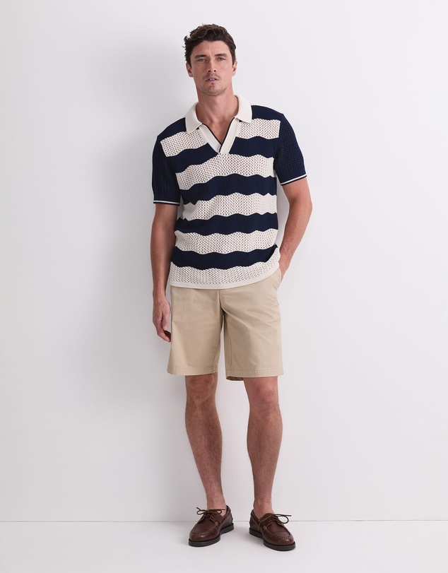 Sportscraft - Wave Stripe Knit Polo