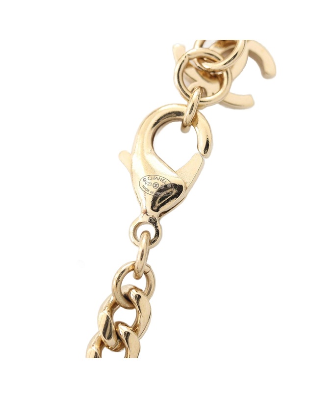 Pre-Loved by Azura Reborn - Pre-Loved Gold Plated Rhinestones Heart Logo Choker Necklace