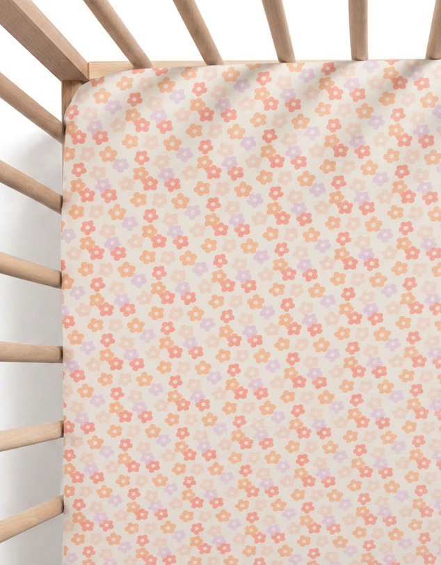 Kynd Baby - Fitted Cot Sheet in Blooms