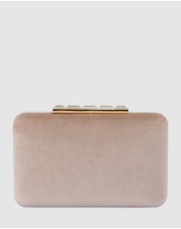 Olga Berg - Bess Velvet Clutch