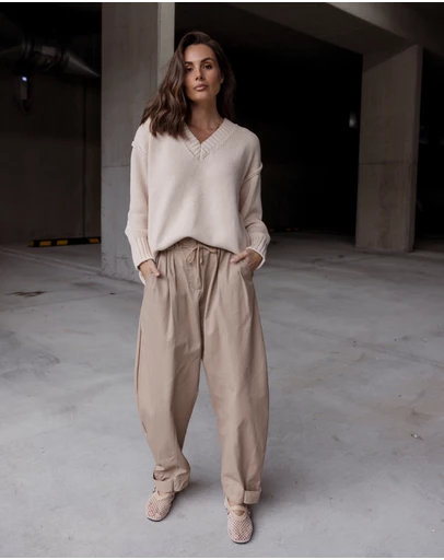 ALEXANDRA - Solace Knit Jumper Beige