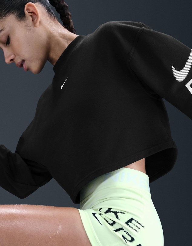Nike - Pro Dri-FIT Loose Crew-Neck French Terry Sweatshirt