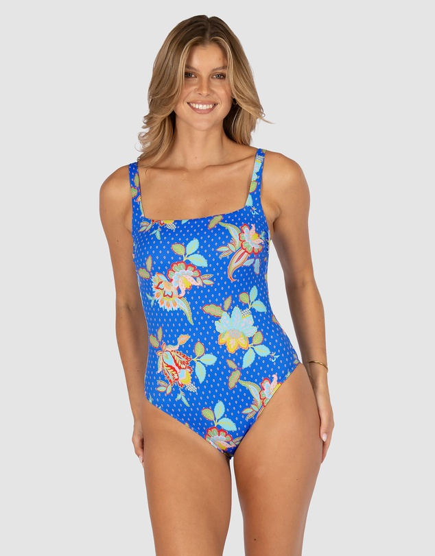 Baku Swimwear - Spice Temple Square Neck One Piece Swimsuit