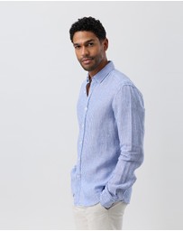 Brooksfield - Linen Casual Long Sleeve