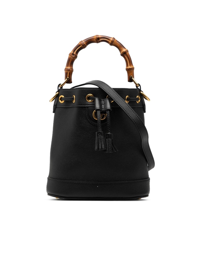 Pre-Loved by Azura Reborn - Pre-Loved Mini Calfskin Bamboo Diana Bucket Bag