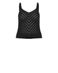 City Chic - Sarah Crochet Knit Top