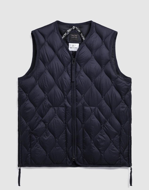 TAION - Military V-Neck W-Zip Down Soft Shell Vest