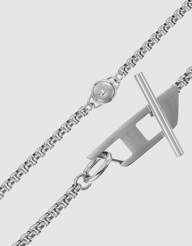 Diesel - Steel Silver Tone Necklace