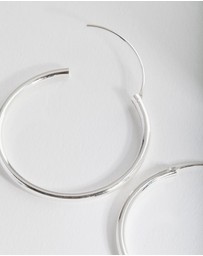 Lovisa - Sterling Silver Thick Hoop Earrings