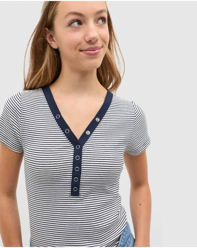 Seed Heritage - Snap Rib Tee - Teen
