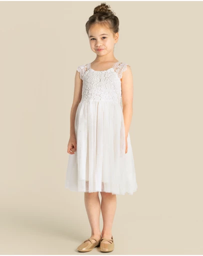 Designer Kidz - Angie Lace Bodice Dress