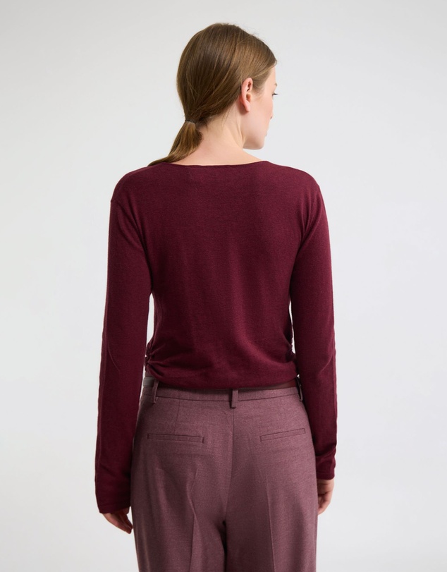 Oxford - Daria Wrap Front Knitted Top