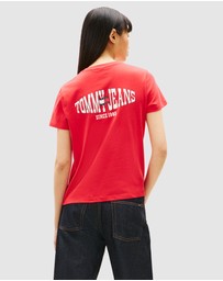 Tommy Jeans - Regular Wavy Flag Shortsleeve Tee