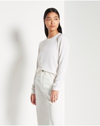 JH Lounge - JHL LS Luxe T (Luxe Cotton Cashmere) Snow
