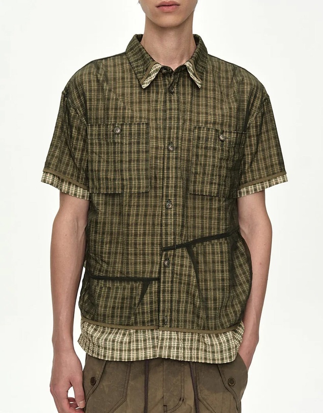 Andersson Bell - Check Sheer Layered Shirt
