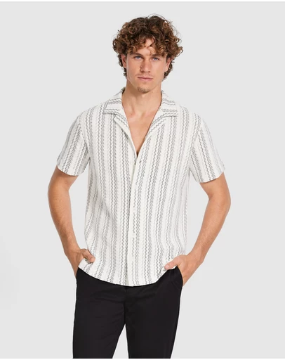 Tarocash - Kairo Stripe Textured Shirt