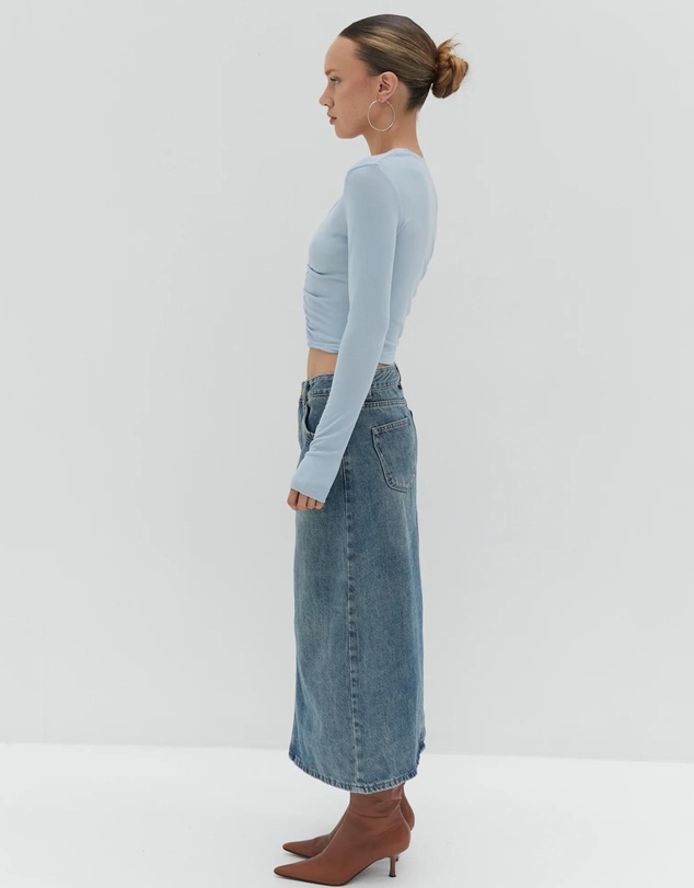 Style Addict - Nicole Denim Midi Skirt