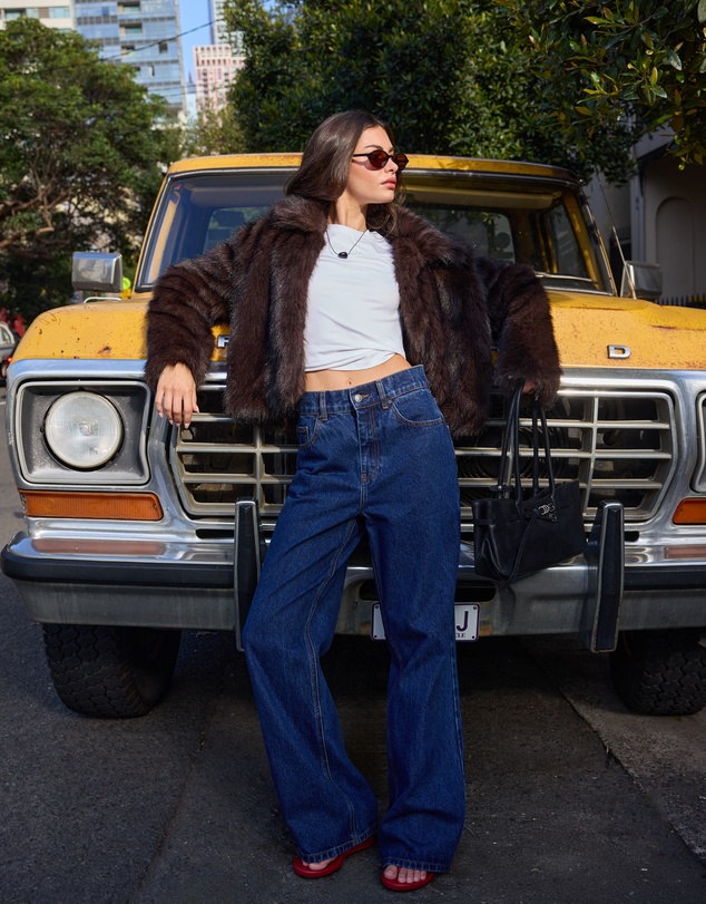 Dazie - London High Waisted Wide Leg Jeans