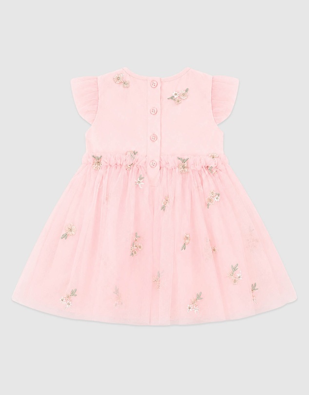 Bebe by Minihaha - Tammy Floral Embroidered Dress