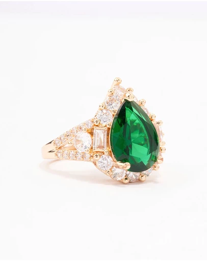 Lovisa - Green Grand Pear Cocktail Ring