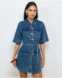 AERE - Rowena Denim Shirt Dress