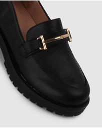 Airflex - Agatha Casual Heeled Leather Loafers