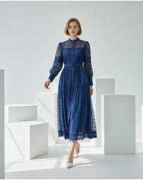 Mossée - Amelia Vintage Lace Midi Dress