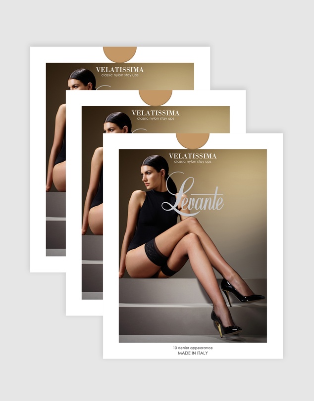 Levante - 3 Pack Velatissima Stay Ups