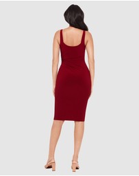 Miraclesuit Shapewear - Diva Bodycon Sleeveless Midi Shaping Dress