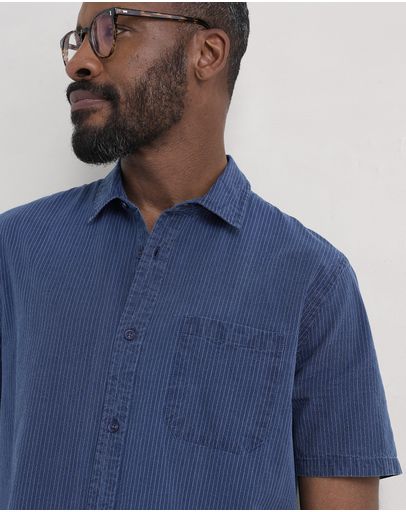 Mid Indigo Stripe