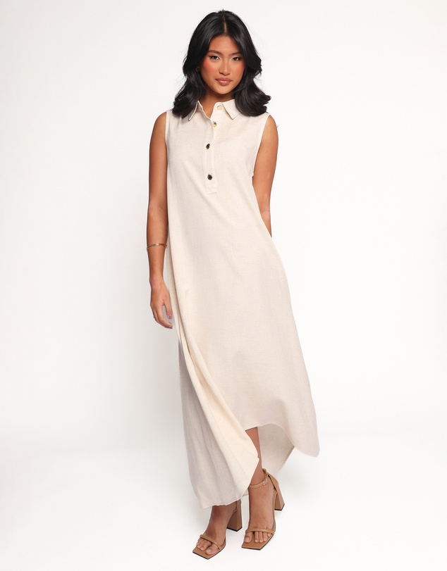 Petal & Pup - Shaw Maxi Dress - Oatmeal