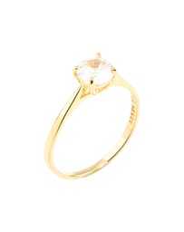 Lovisa - Gold Plated Sterling Silver Round Engagement Ring