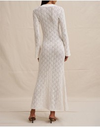 BY JOHNNY. - Eliana Tie Sheer Ankle Dress