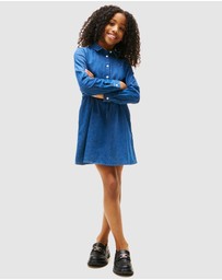Tommy Hilfiger - Stretch Denim Shirt Dress - Kids