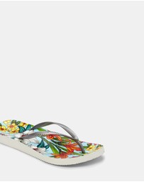 Vionic - Noosa Print Toe Post Sandal - Light Blue Floral